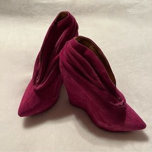 Havana Last by Jeffrey Campbell Handmade Leather Wedge Boots